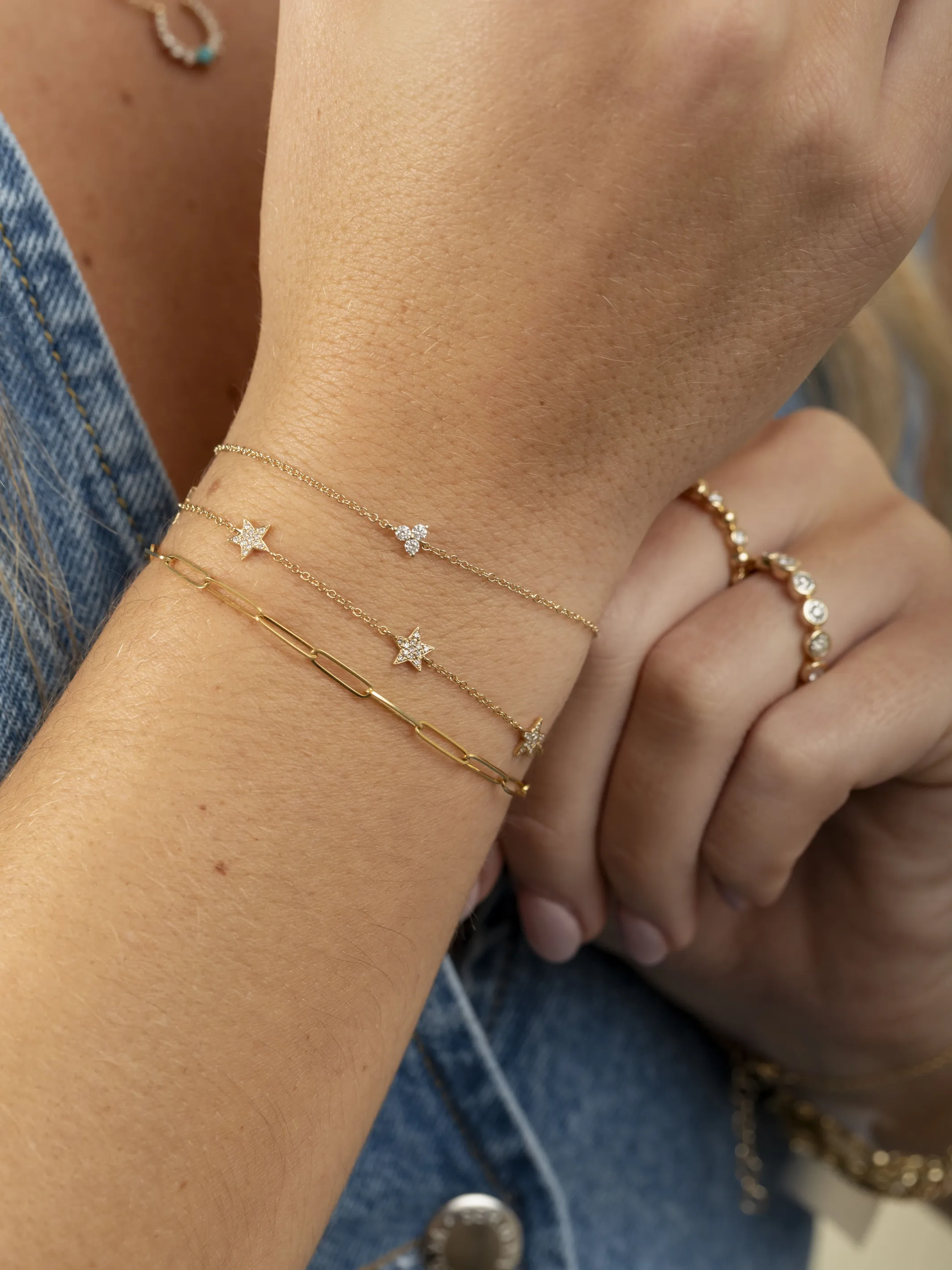 Hallie Diamond Star Bracelet 14K sold by LeMel product image thumbnail 2