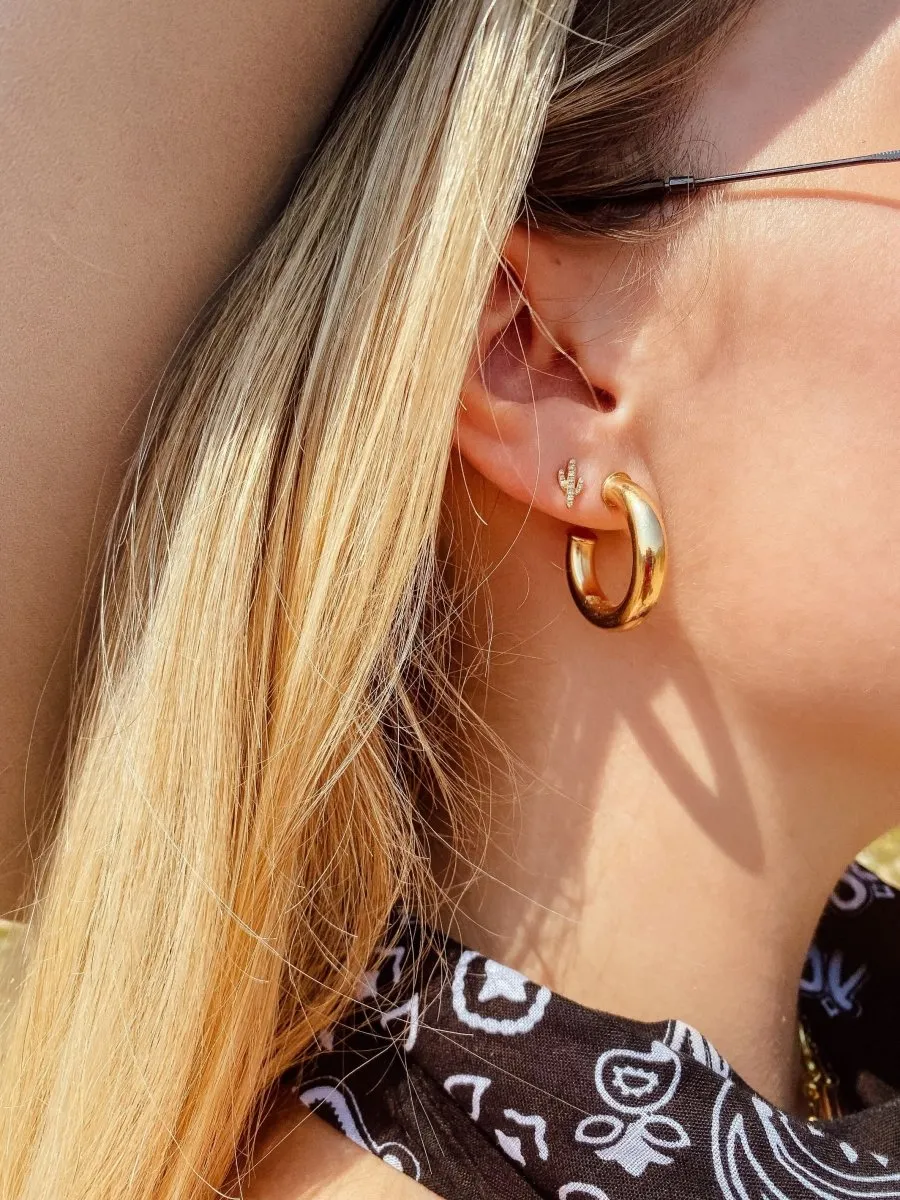 La Quinta Cactus Stud Earring 14K sold by LeMel product image thumbnail 2