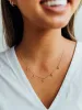 Diamond Dangle Initial Necklace 14K sold by LeMel