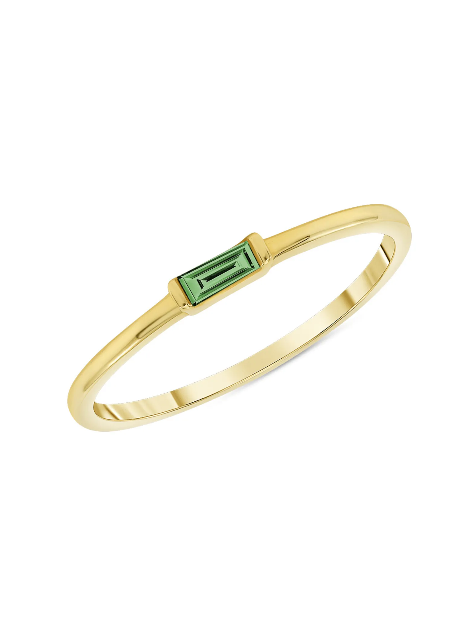 Bitsy Birthstone Ring - May Emerald 14K sold by LeMel