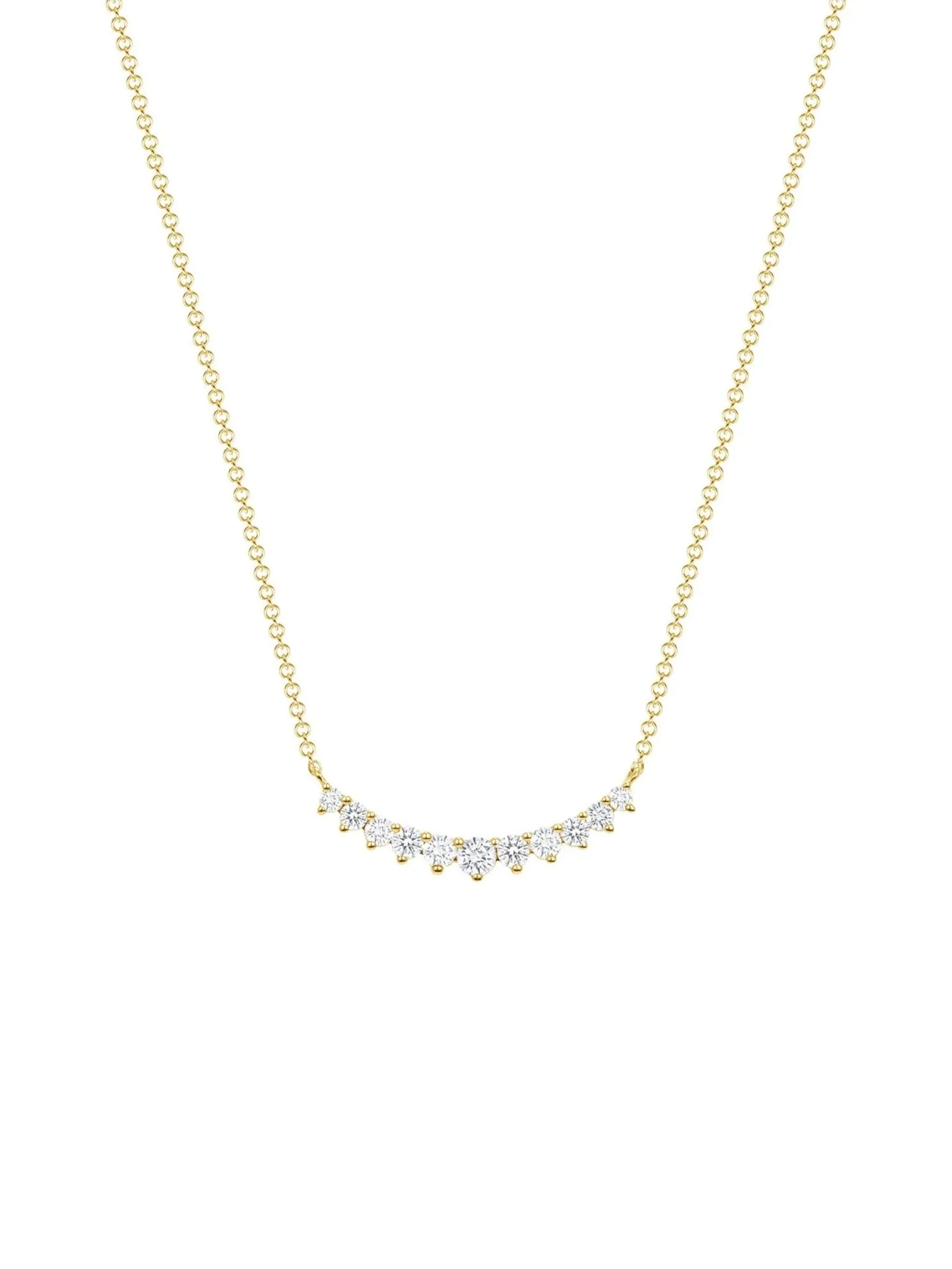 Graduated Chasing Diamonds Necklace 14K sold by LeMel