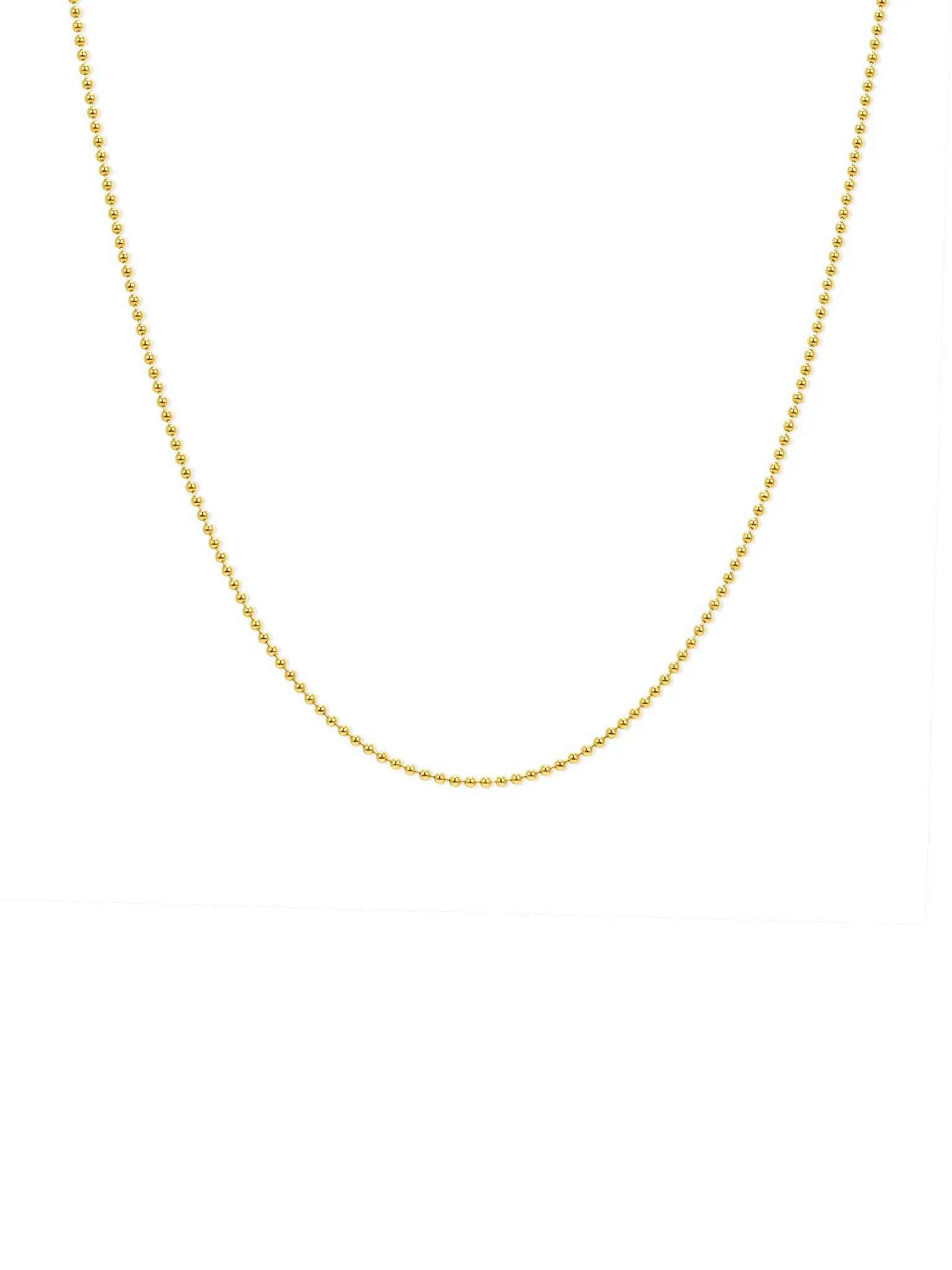 Ball Chain Necklace 14K sold by LeMel