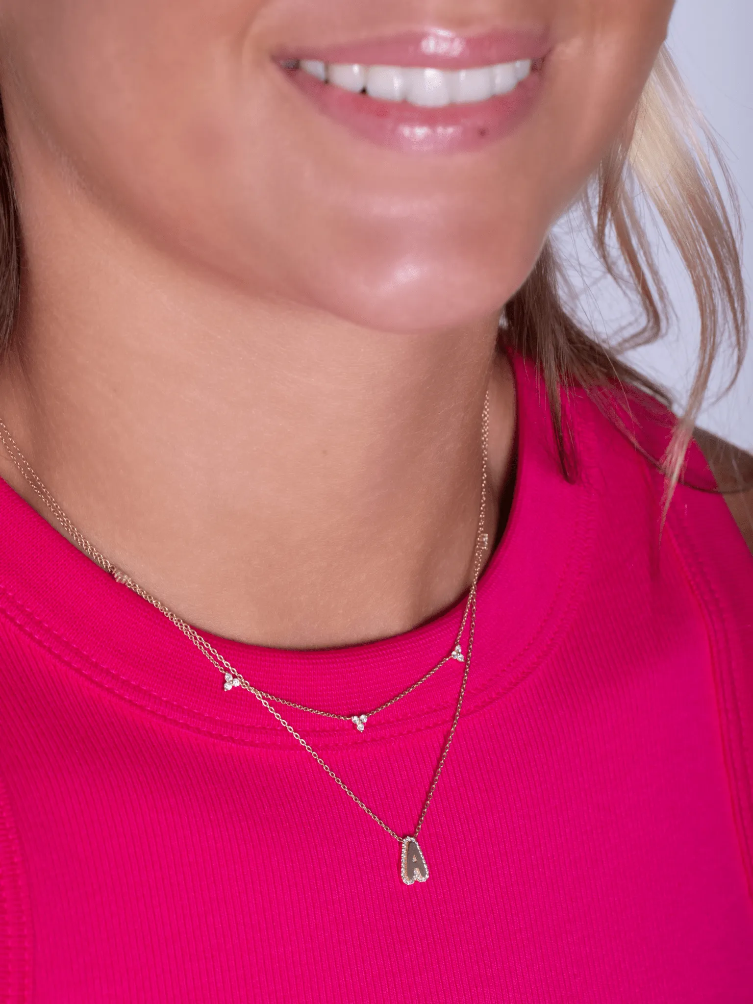 Bubble Letter Necklace 14K sold by LeMel product image thumbnail 2