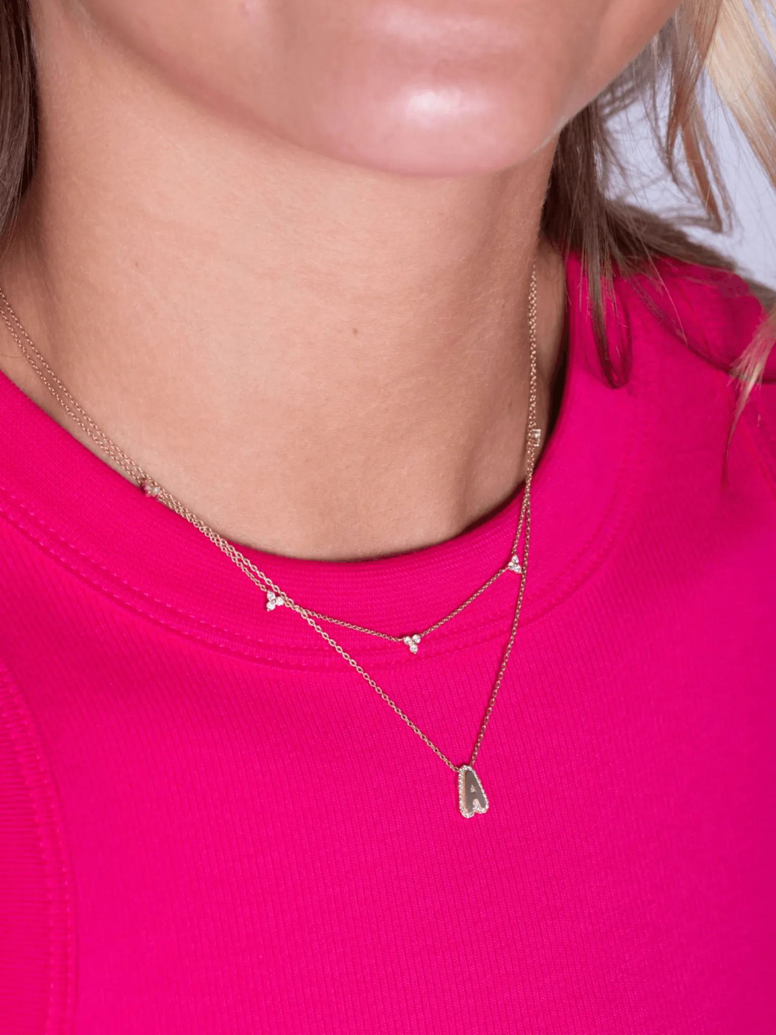 Bubble Letter Necklace 14K sold by LeMel product image thumbnail 3