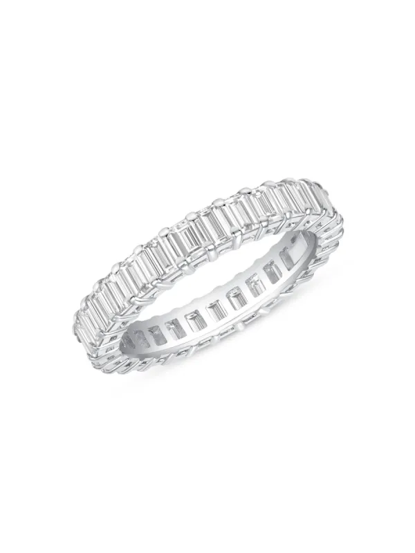 Emerald Cut Eternity Band 14K sold by LeMel