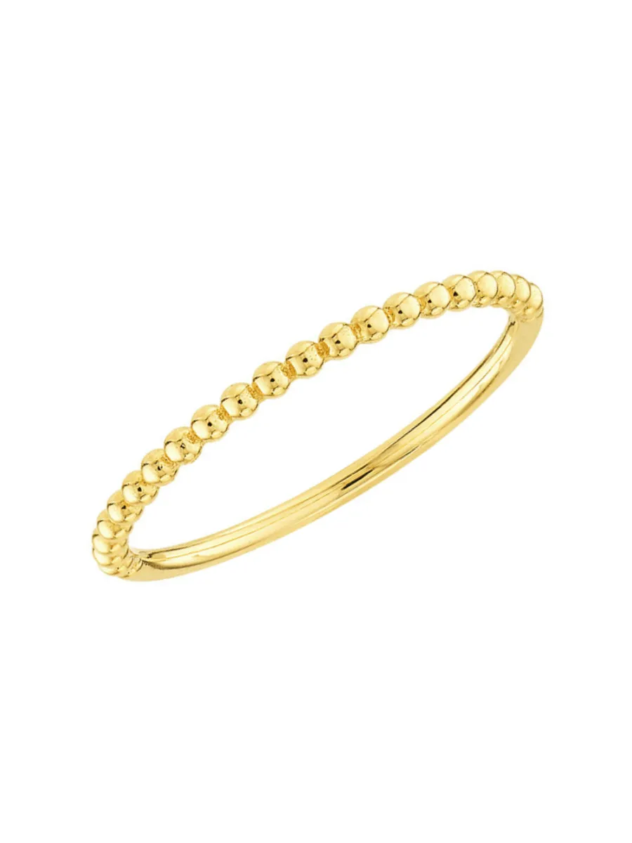 Beaded Band Ring 14K sold by LeMel