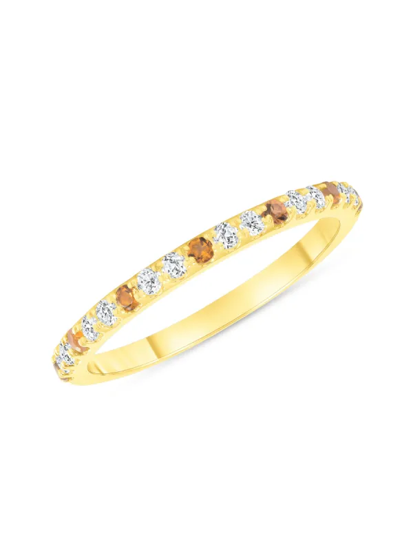 Birthstone Ring - November Citrine 14K sold by LeMel
