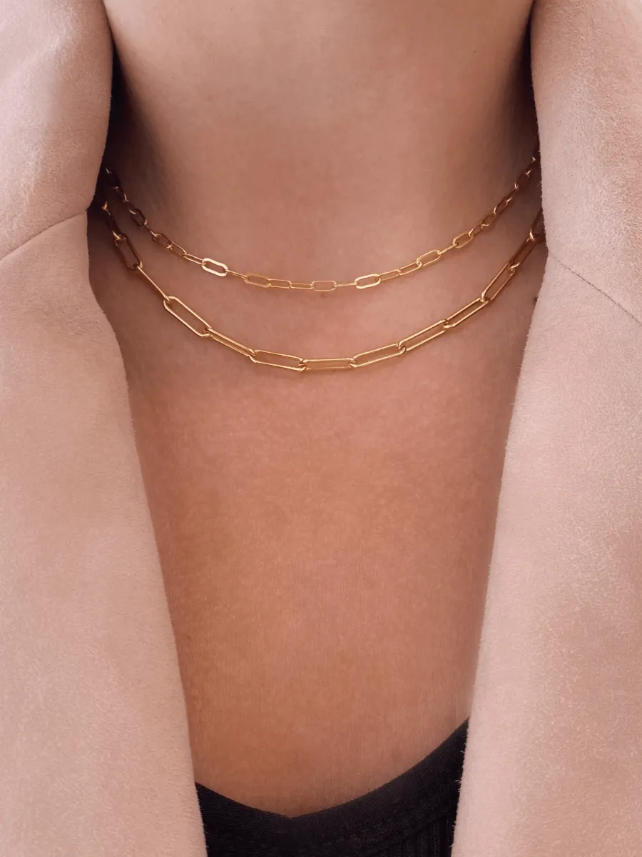 Paperclip Necklace Set sold by LeMel product image thumbnail 2