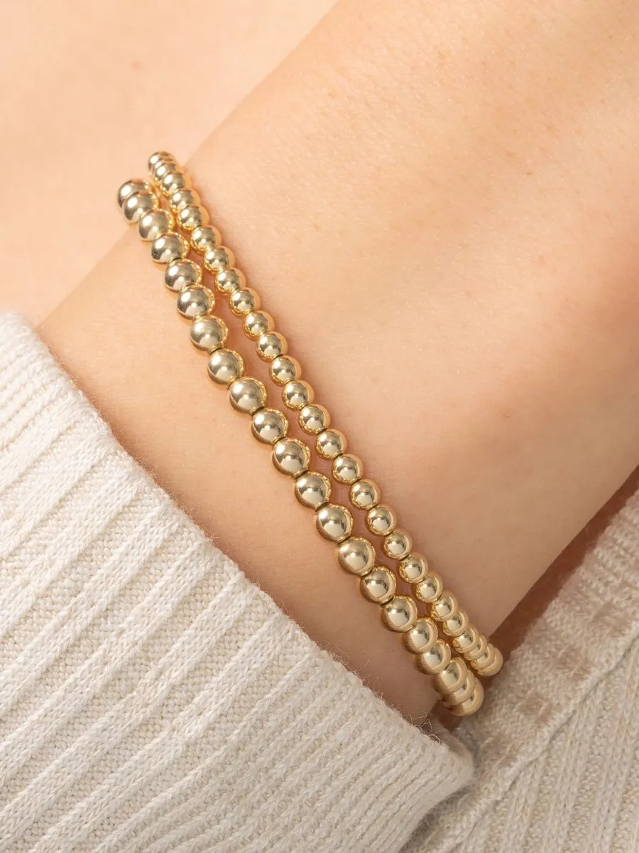 Everyday Stretch Bracelet Set - 3mm + 4mm sold by LeMel product image thumbnail 2
