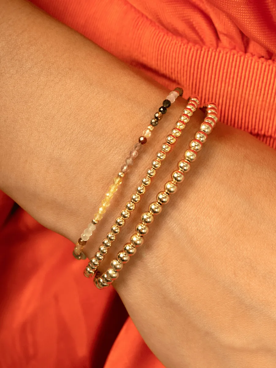 Everyday Stretch Bracelet Set - 3mm + 4mm sold by LeMel product image thumbnail 3