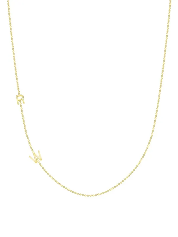 The Initial Necklace 14K - 2 Letters sold by LeMel