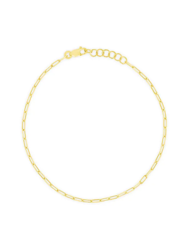 Dainty Gold Chain Bracelet 14K sold by LeMel
