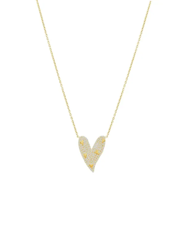Heidi Heart Necklace 14K sold by LeMel