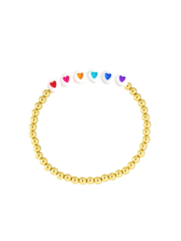 Rainbow Hope Everyday Stretch Bracelet sold by LeMel