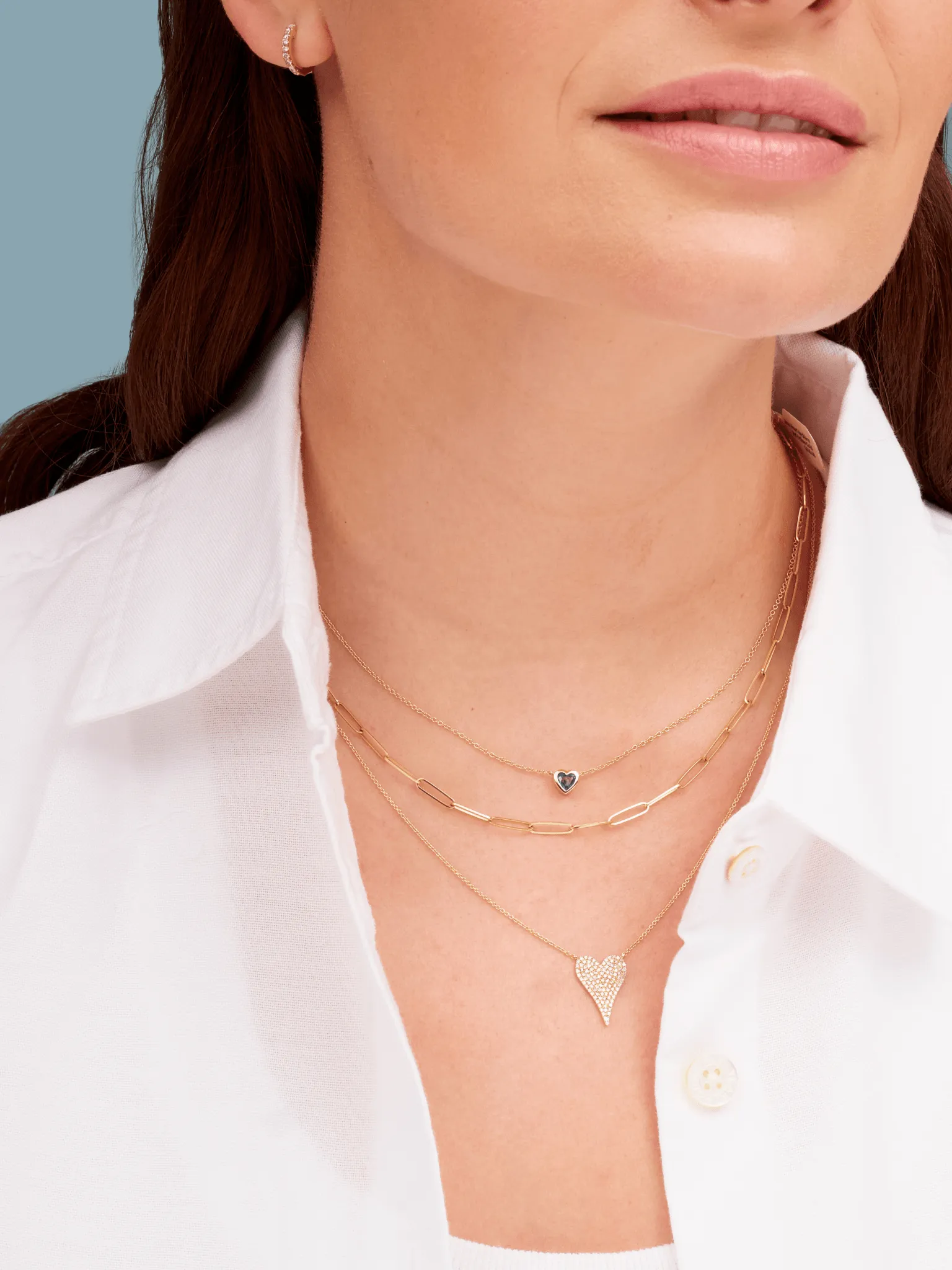 Regan Emerald Heart Necklace 14K sold by LeMel product image thumbnail 2