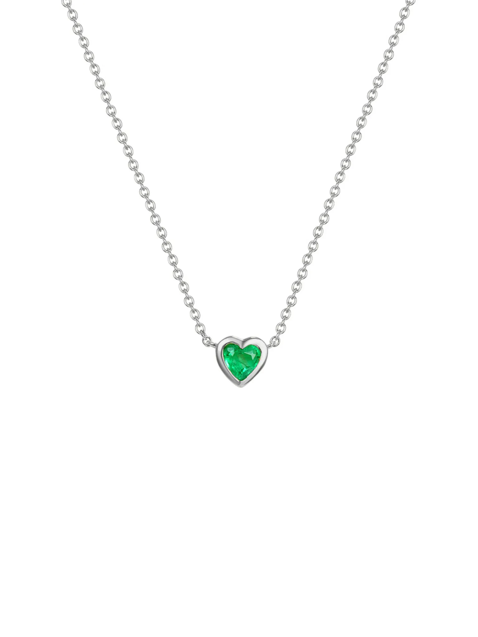 Regan Emerald Heart Necklace 14K sold by LeMel product image thumbnail 4
