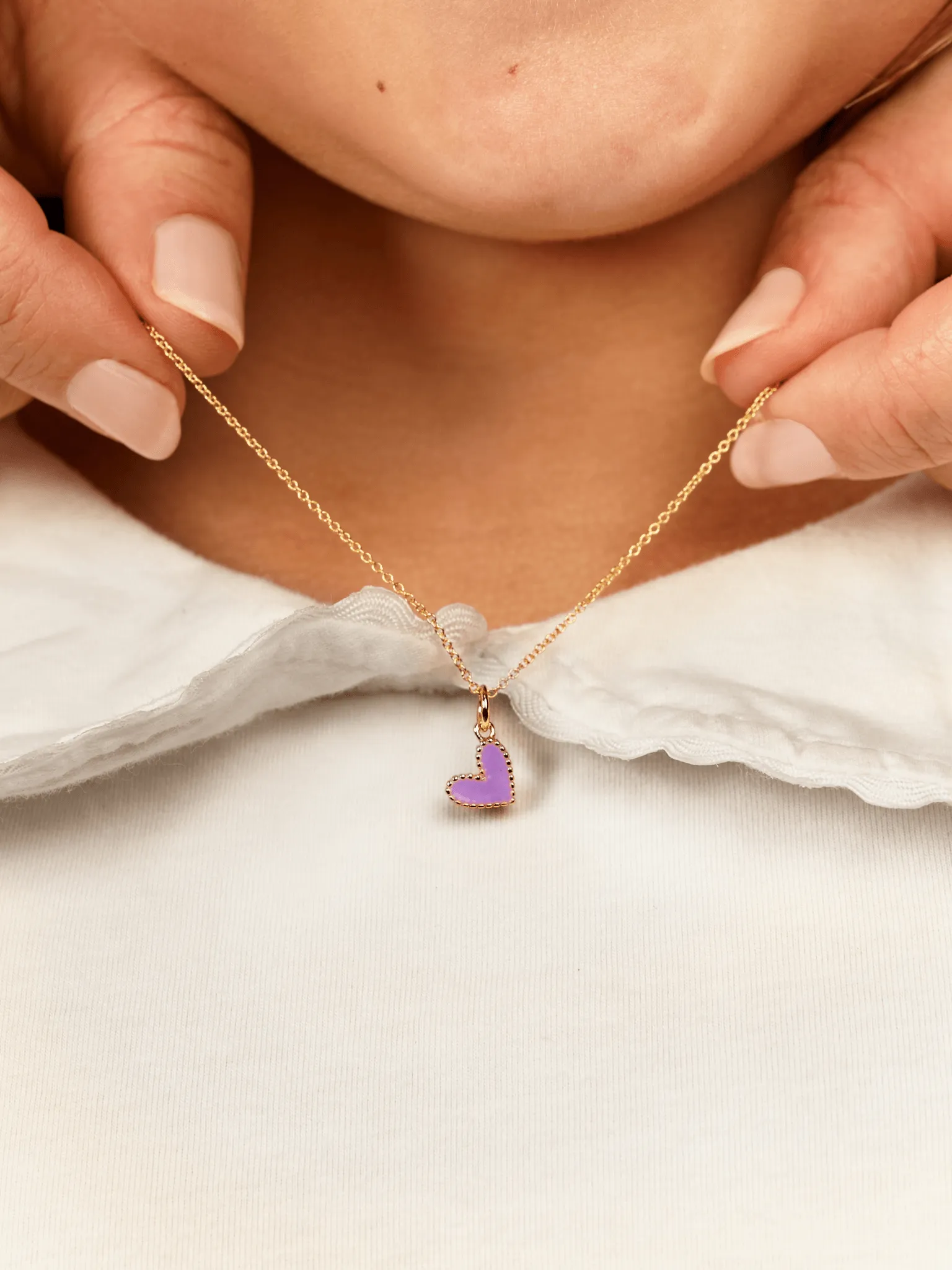 Lilah Heart Necklace sold by LeMel product image thumbnail 4