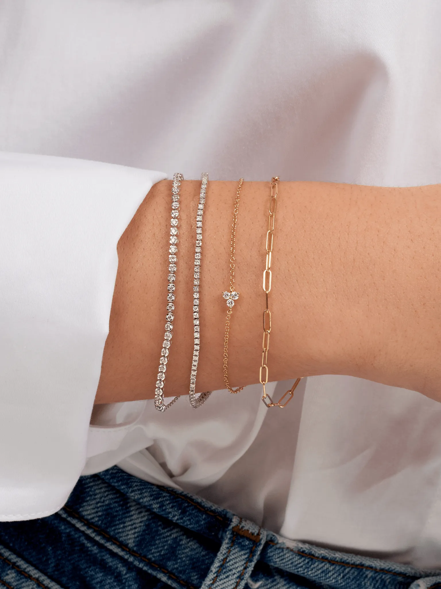 Paperclip 'XS' Bracelet 14K sold by LeMel product image thumbnail 2