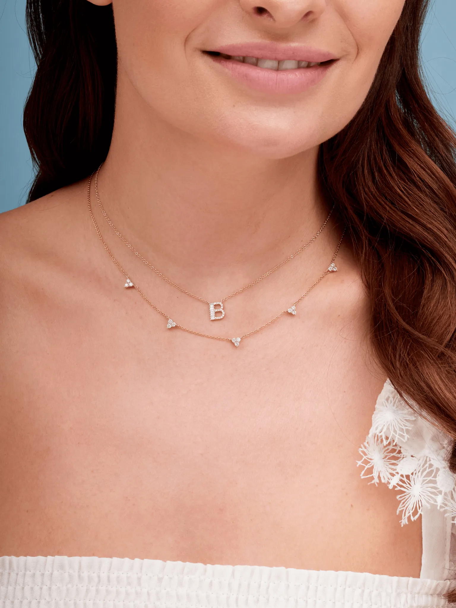 Trio Diamond Layering Necklace 14K sold by LeMel product image thumbnail 3