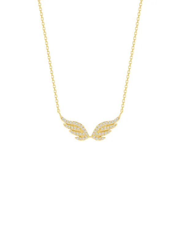 Angel Wing Diamond Necklace 14K sold by LeMel