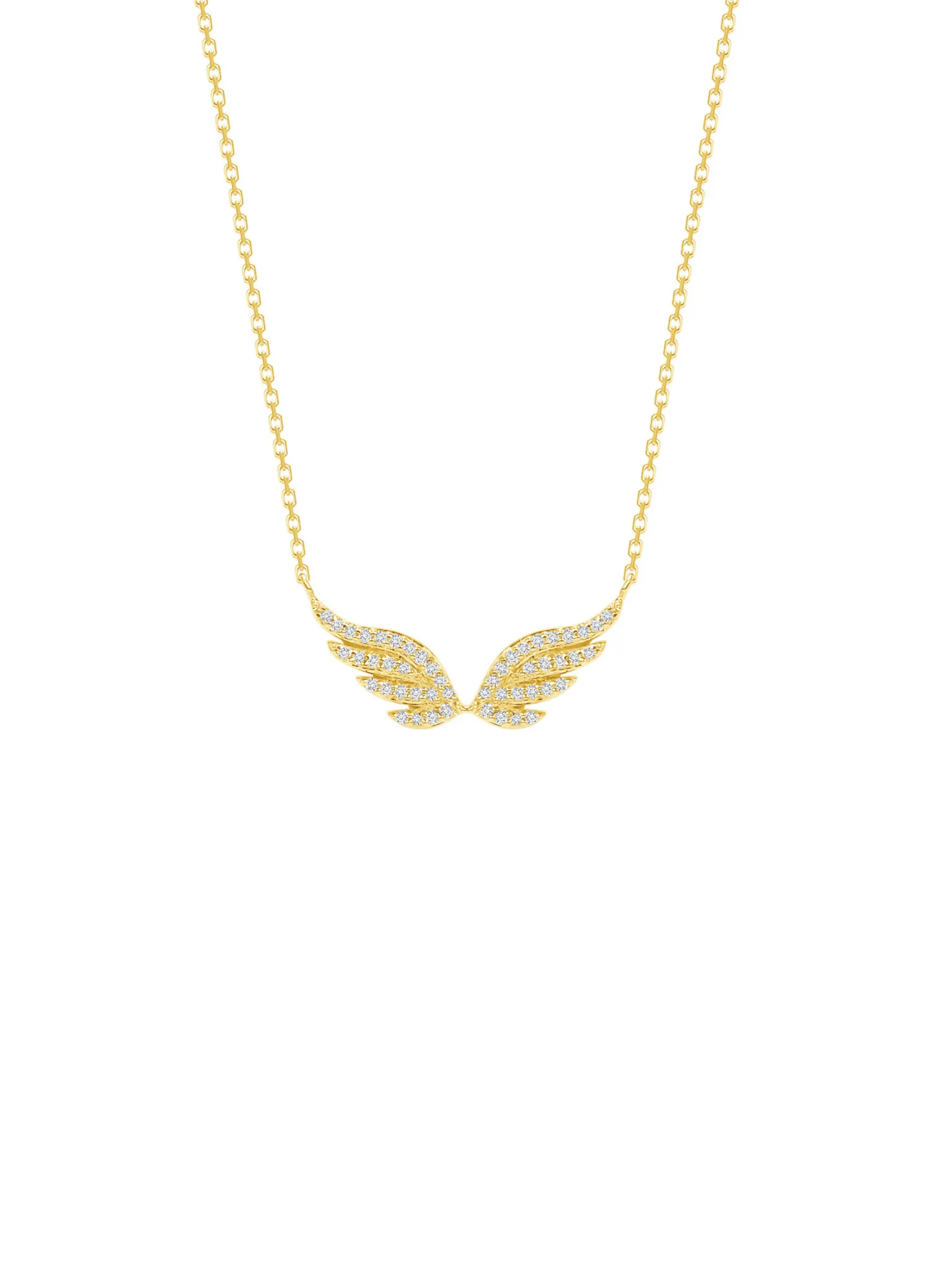 Angel Wing Diamond Necklace 14K sold by LeMel