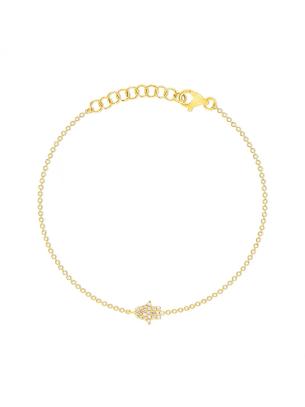 Hamsa Bracelet 14K sold by LeMel