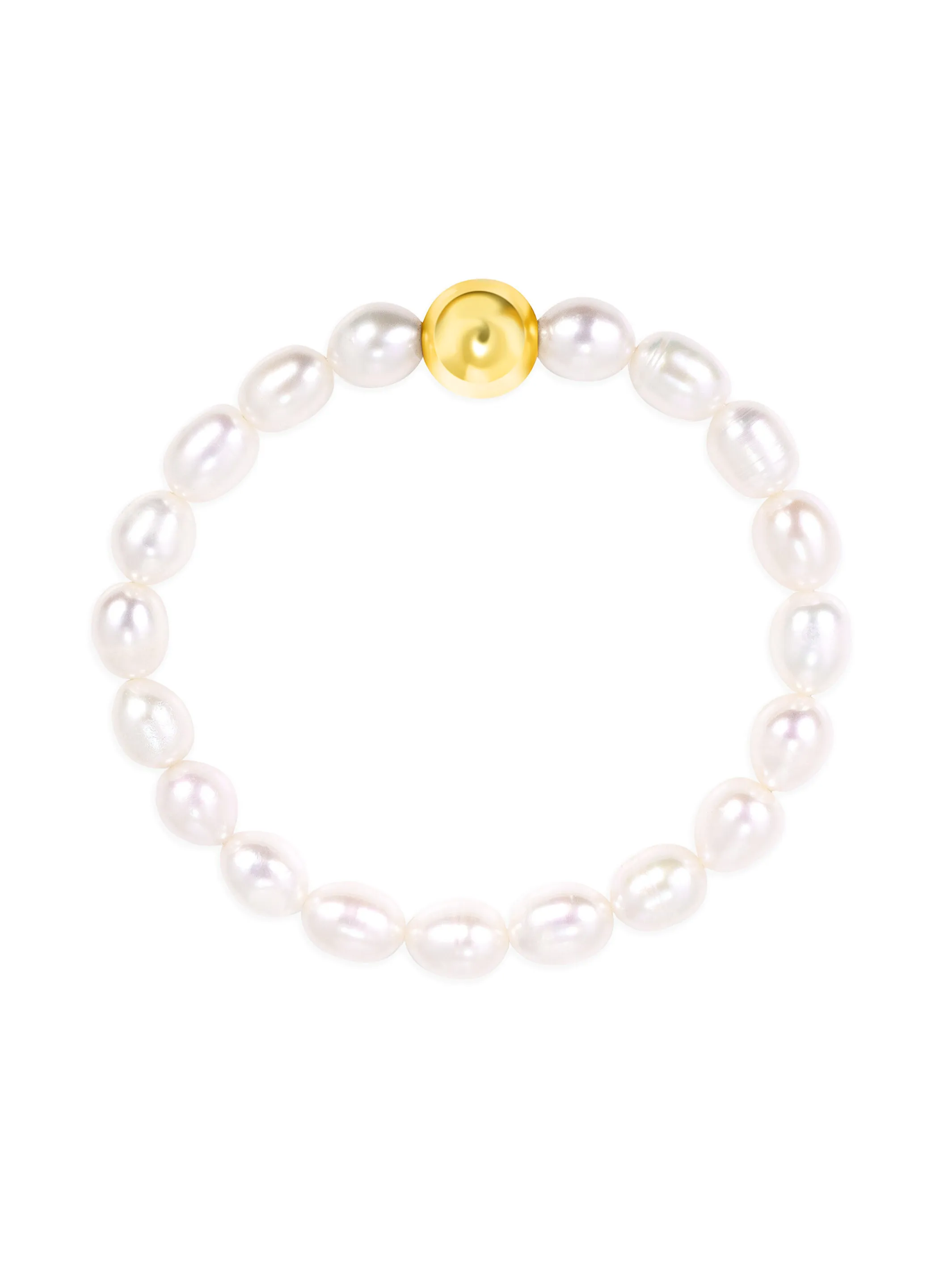 Ella Pearl Stretch Bracelet - Large sold by LeMel