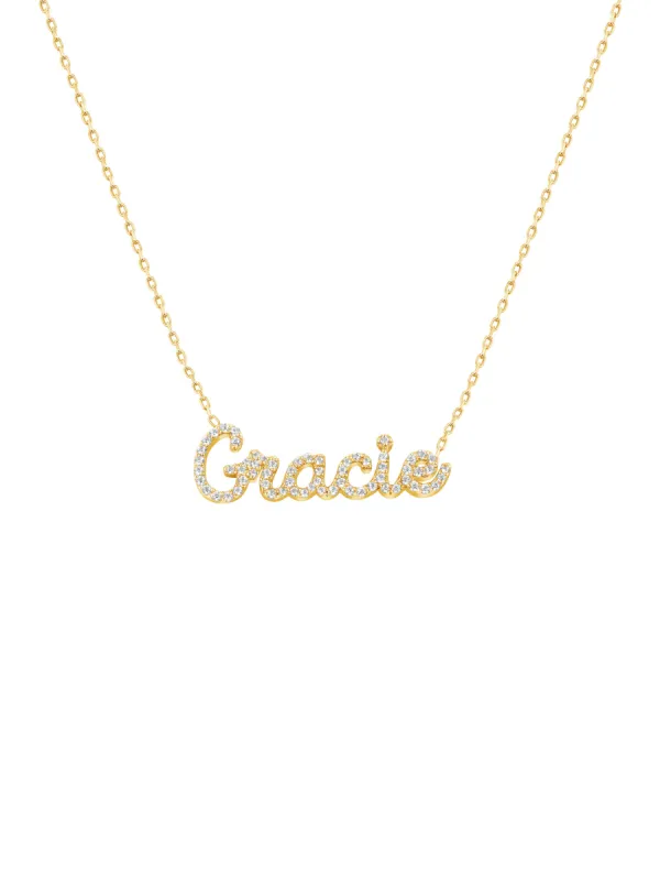 CZ Name Necklace sold by LeMel
