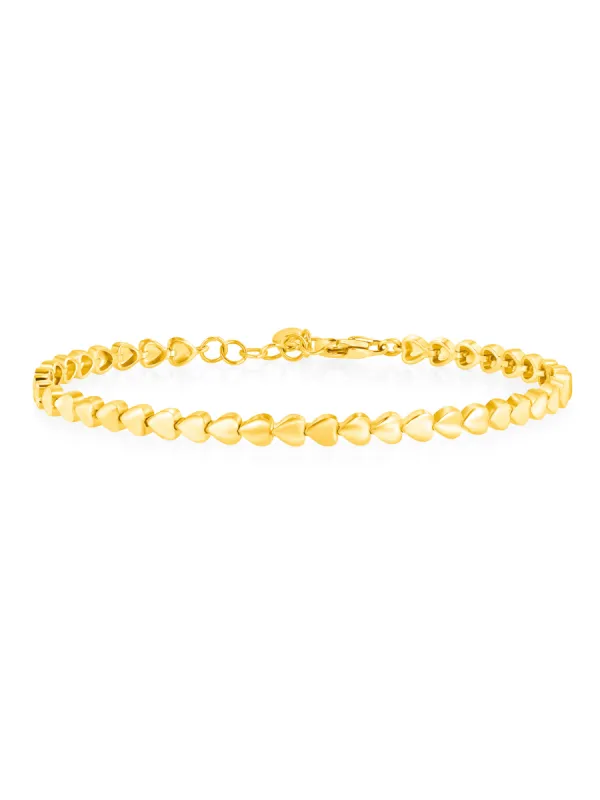 Chasing Sweetheart Bracelet 14K sold by LeMel