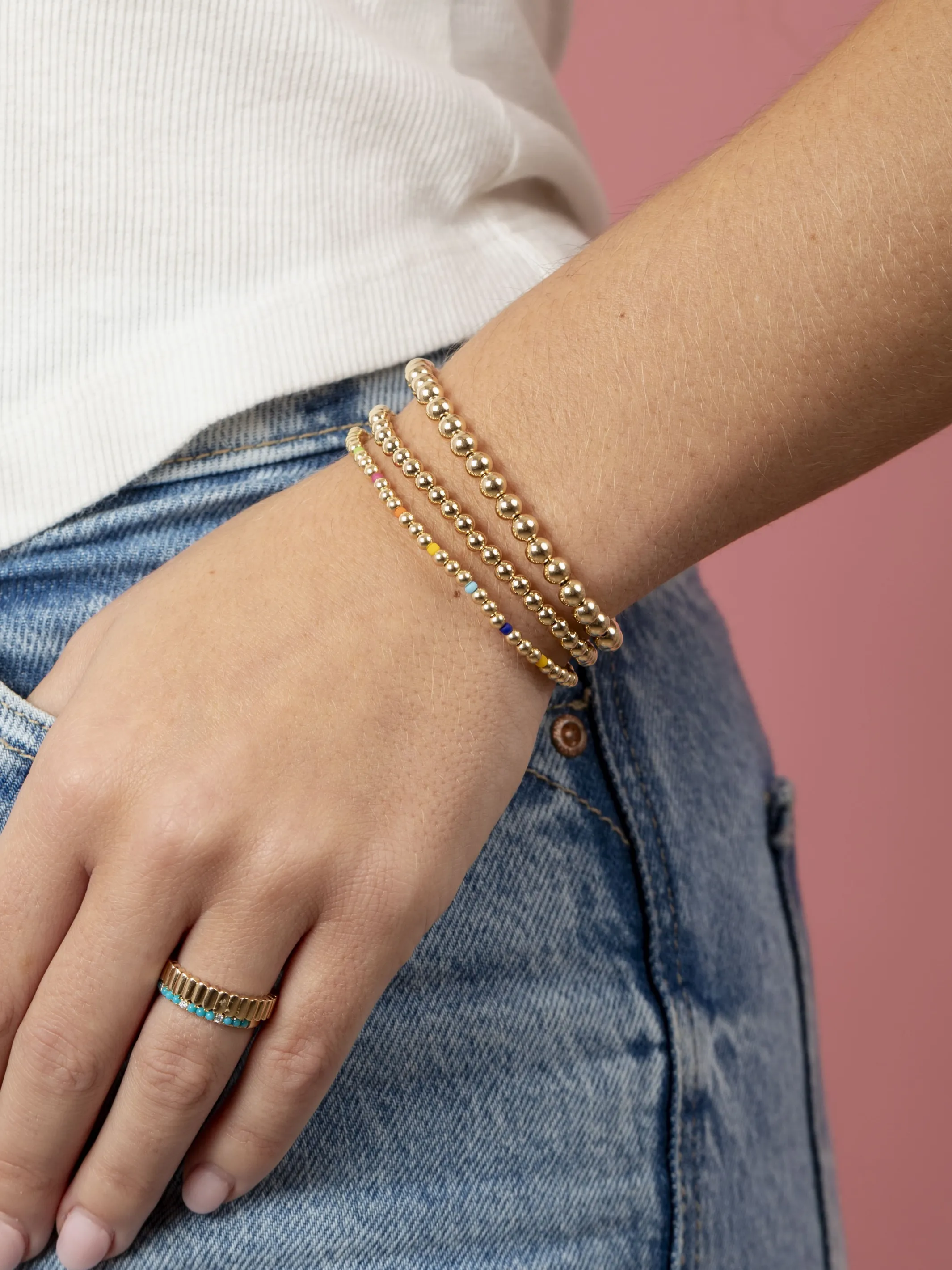 Rainbow Everyday Stretch Bracelet sold by LeMel product image thumbnail 2