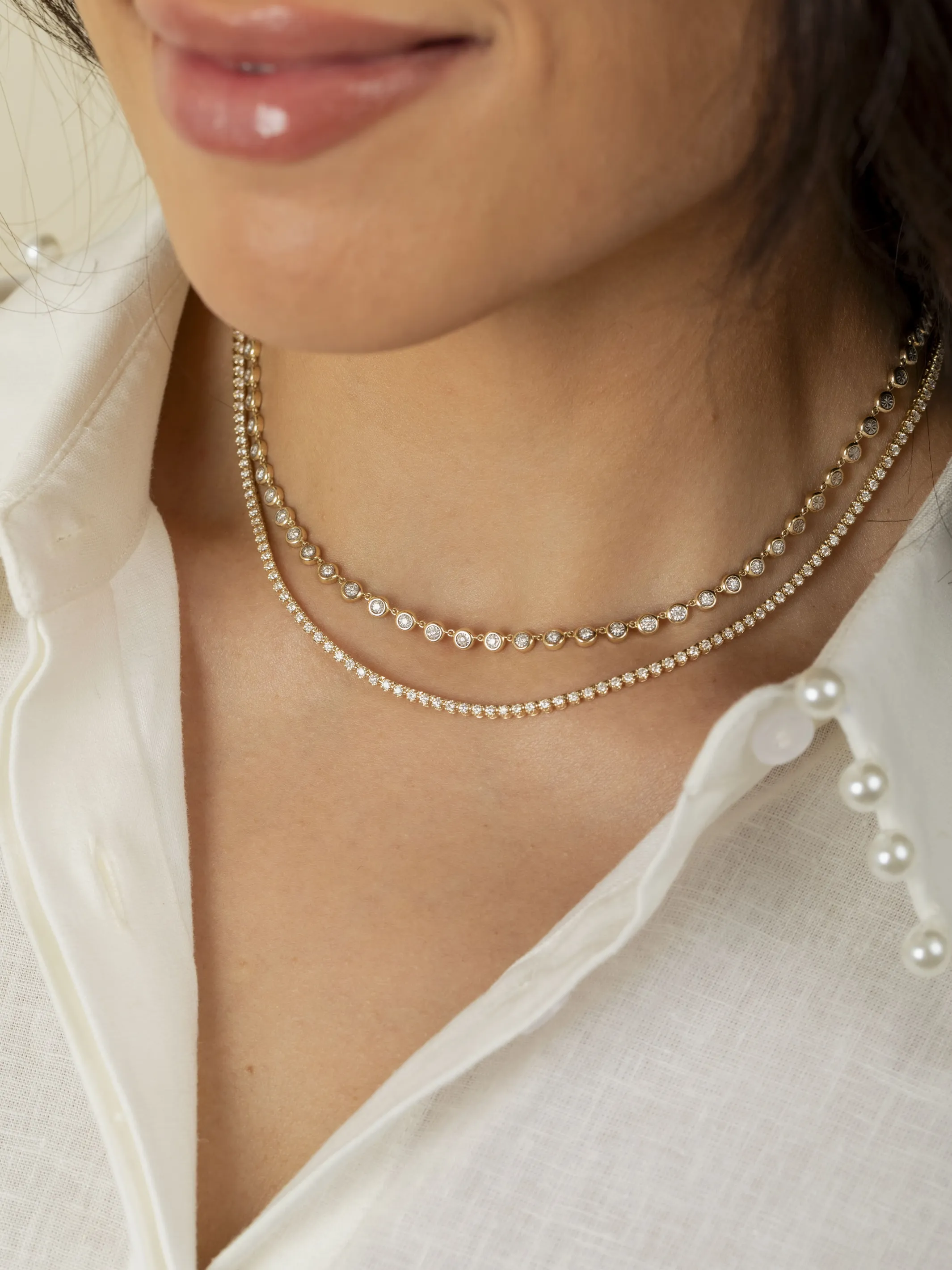 Cupcake Tennis Necklace 14K sold by LeMel product image thumbnail 2