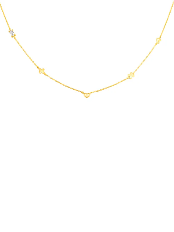 Charm Layering Necklace 14K sold by LeMel