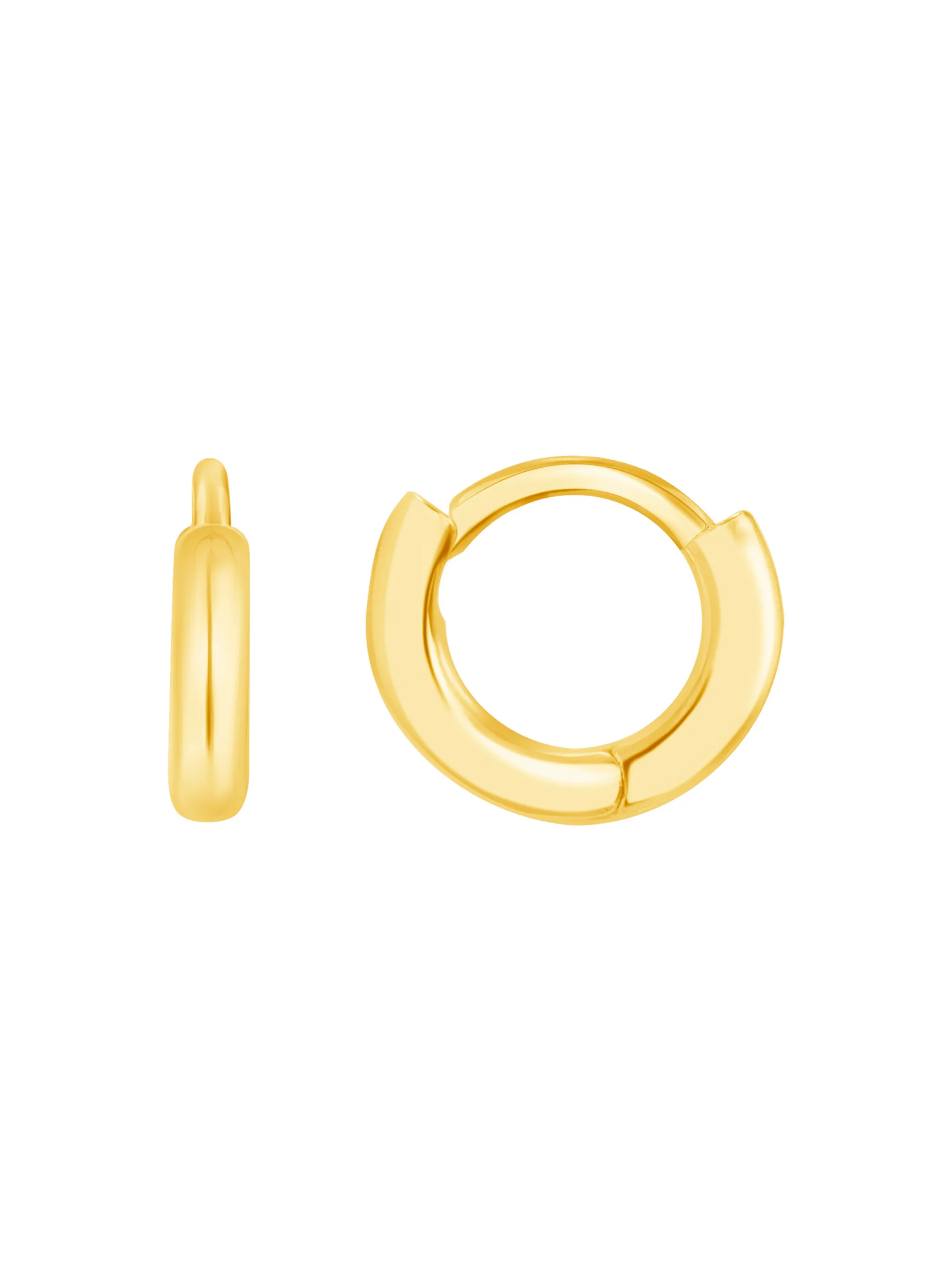Everyday Gold Huggie Earrings sold by LeMel product image thumbnail 3