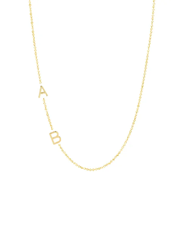 The Initial Necklace 14K - 2 Letters sold by LeMel