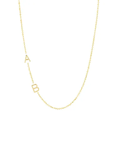 The Initial Necklace 14K - 2 Letters sold by LeMel