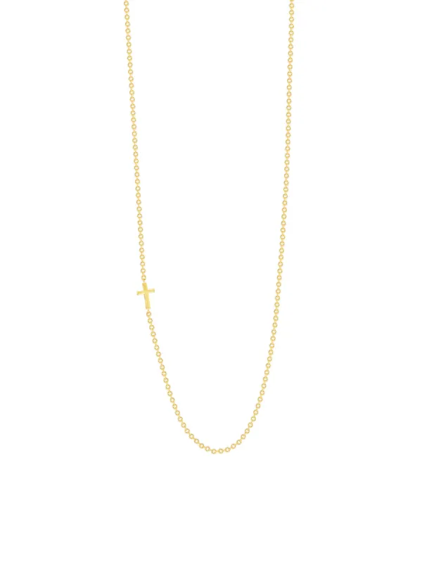Blair Cross Necklace 14K made by LeMel