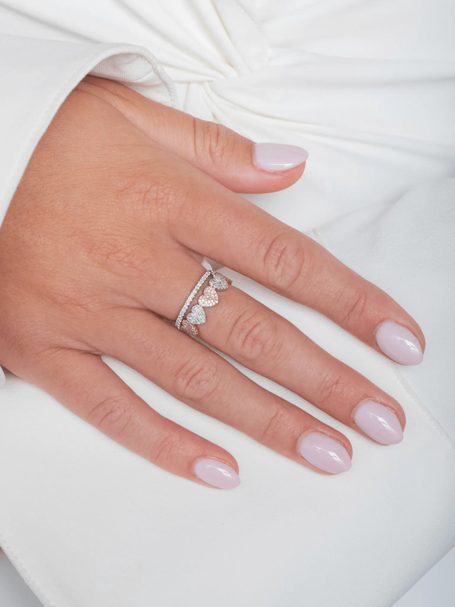 Love Pave Heart Ring 14K sold by LeMel product image thumbnail 2