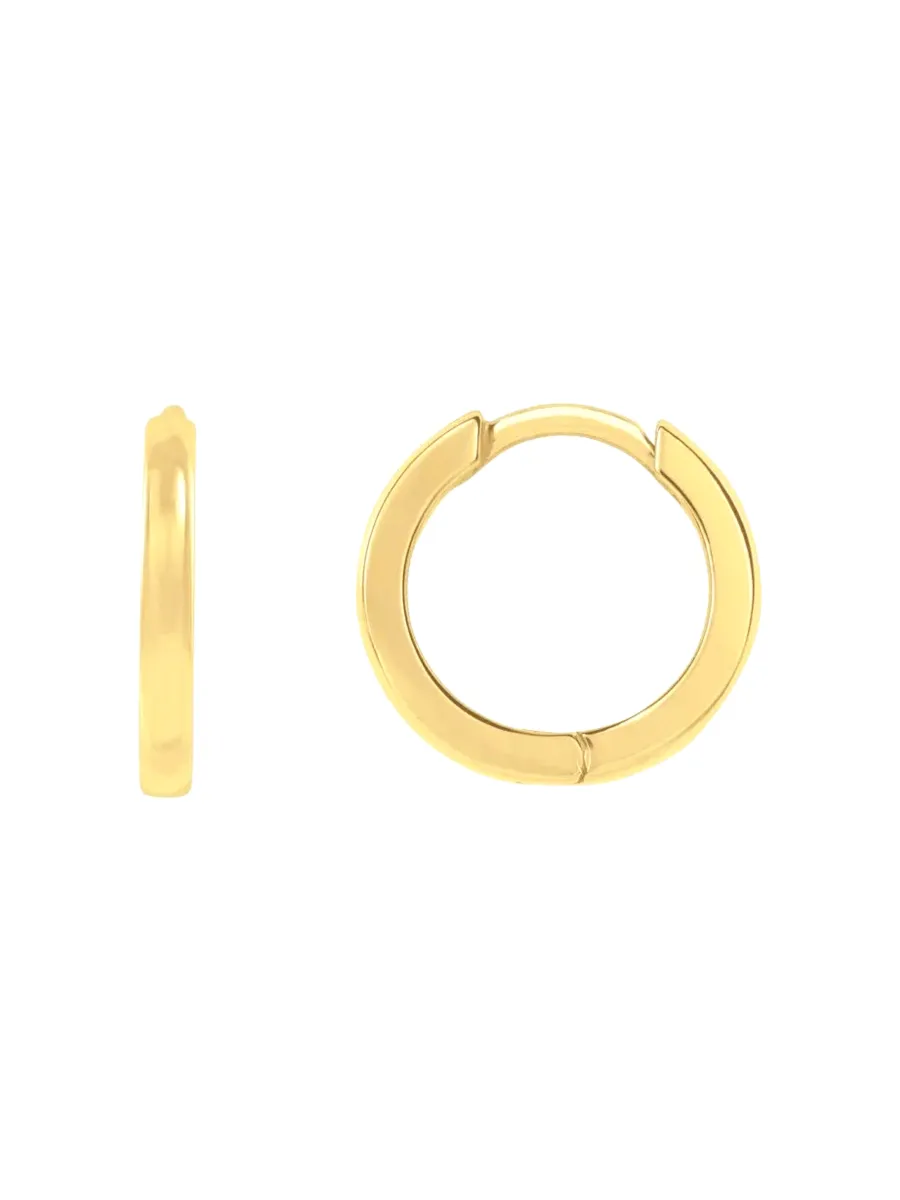 Gold Huggie Earrings 14K sold by LeMel