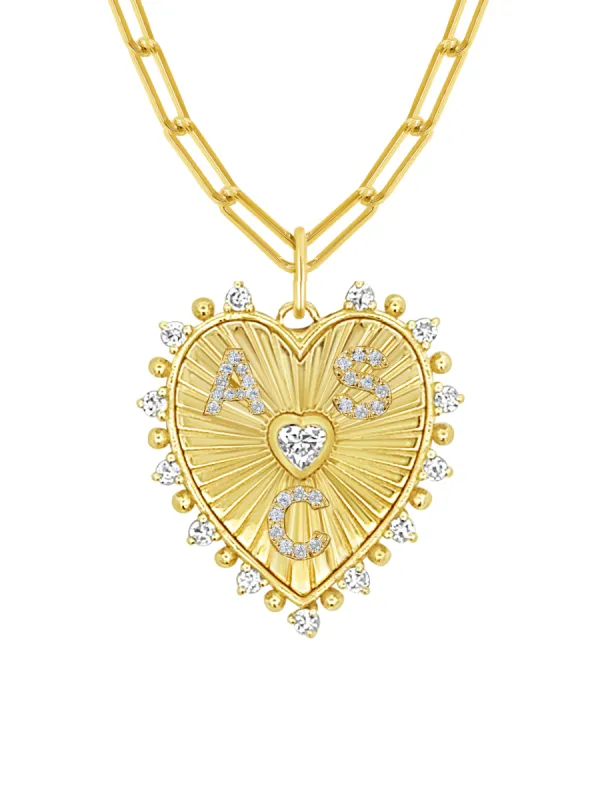 The Family Heart Pendant 14K sold by LeMel