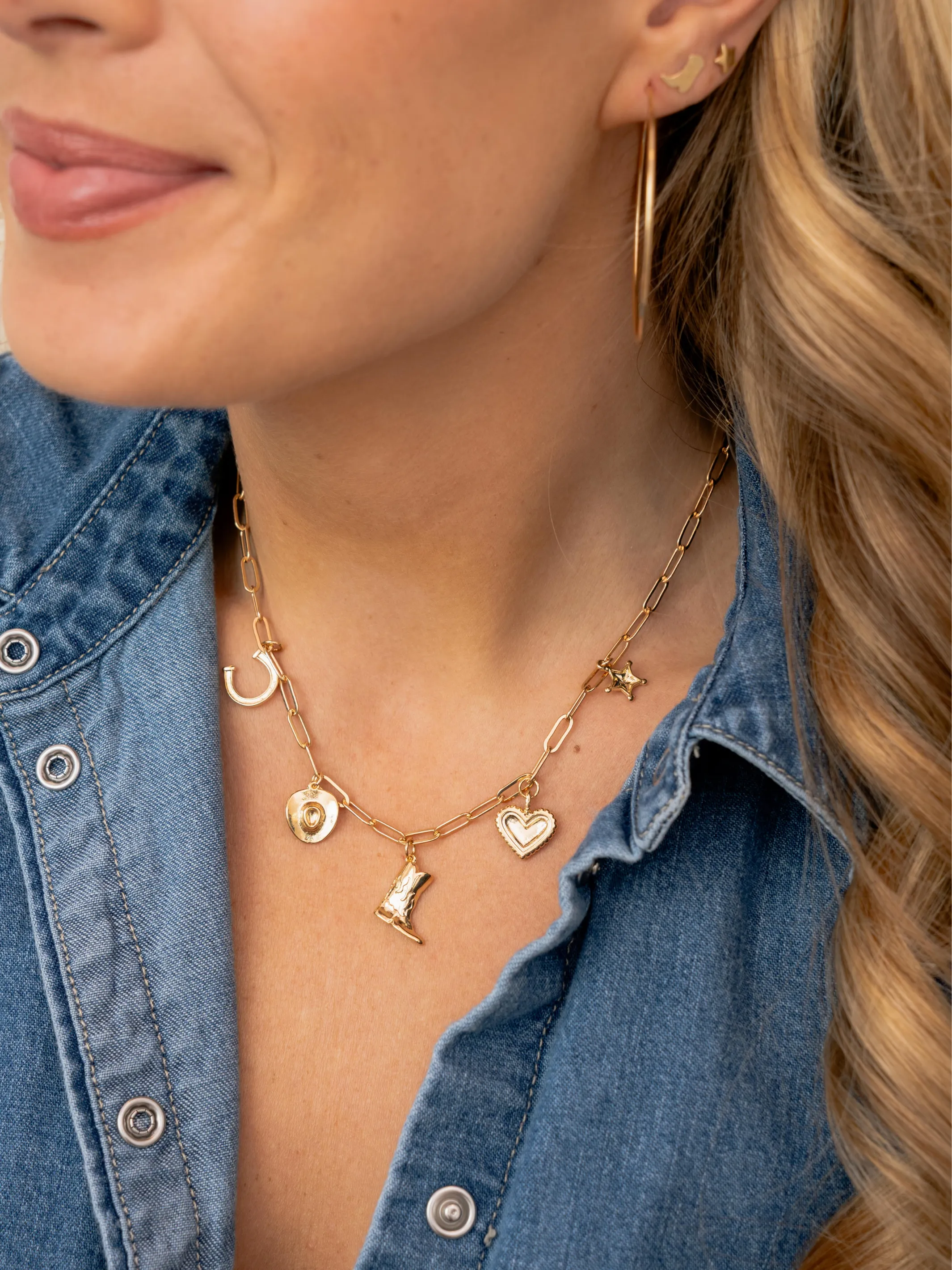 Cowgirl Charm Necklace sold by LeMel
