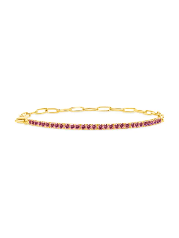 Birthstone Tennis Bracelet - October 14K sold by LeMel