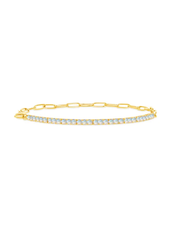 Birthstone Tennis Bracelet - June 14K sold by LeMel