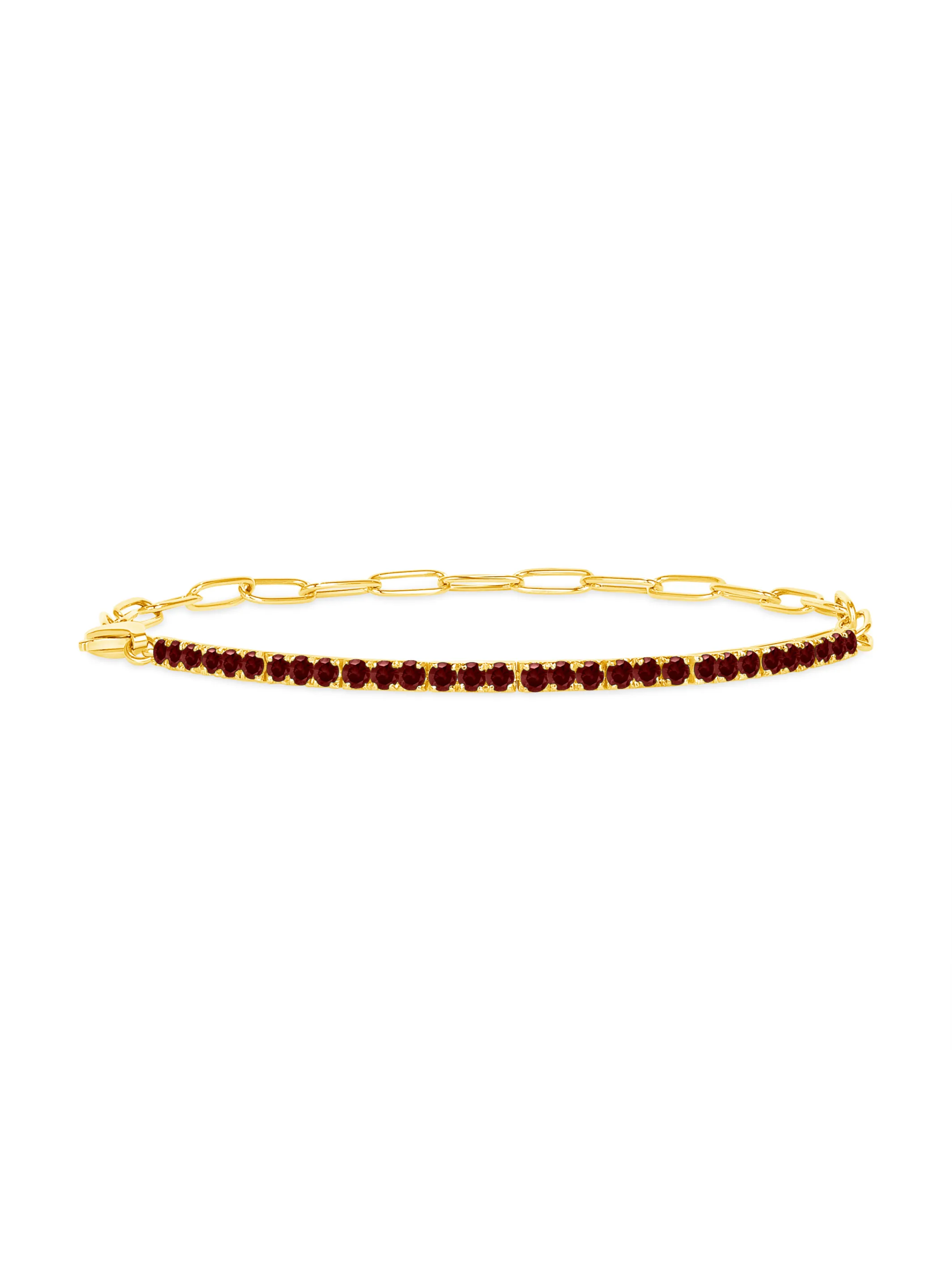 Birthstone Tennis Bracelet - January 14K sold by LeMel