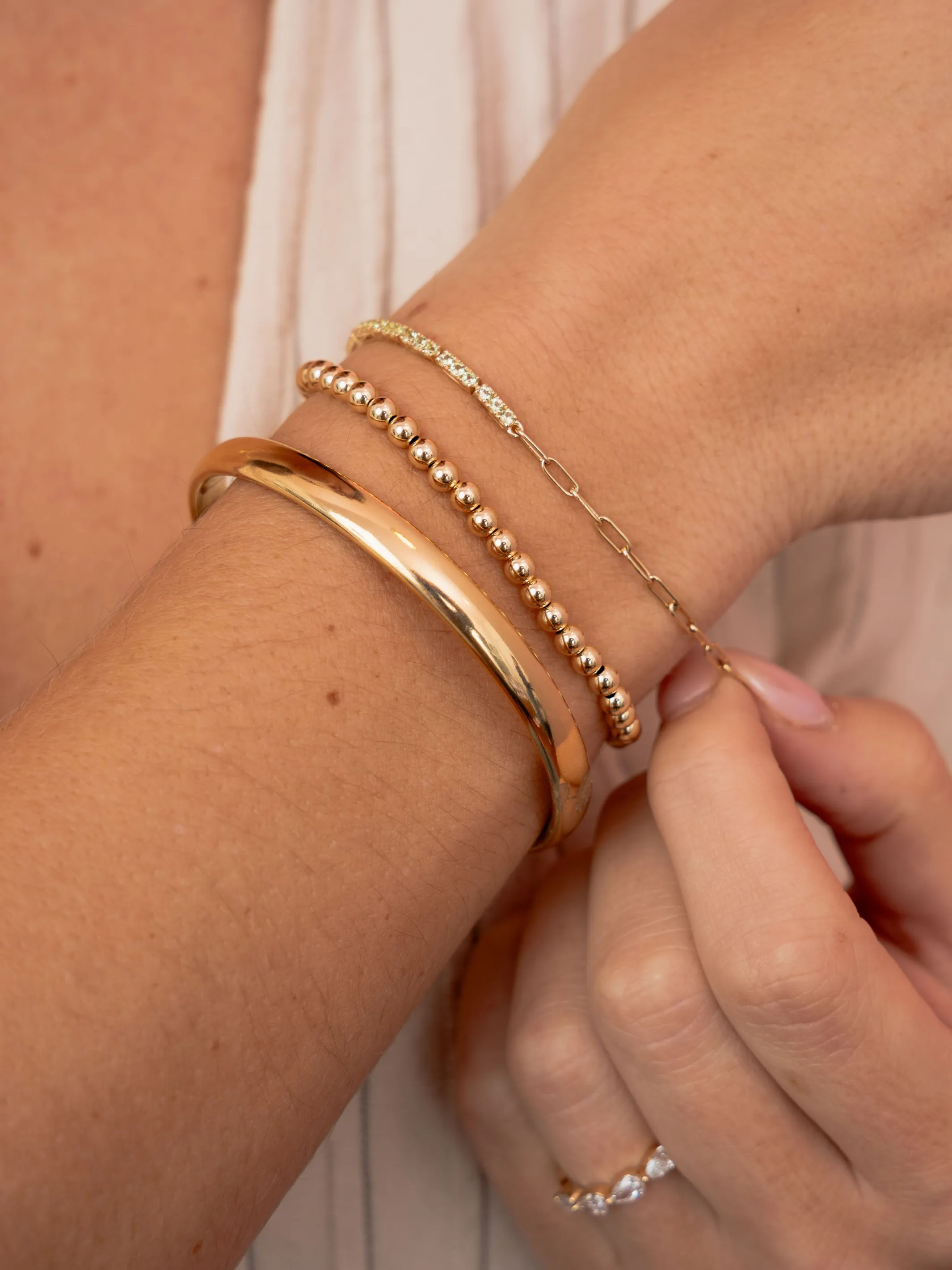 Birthstone Tennis Bracelet - August 14K sold by LeMel product image thumbnail 2