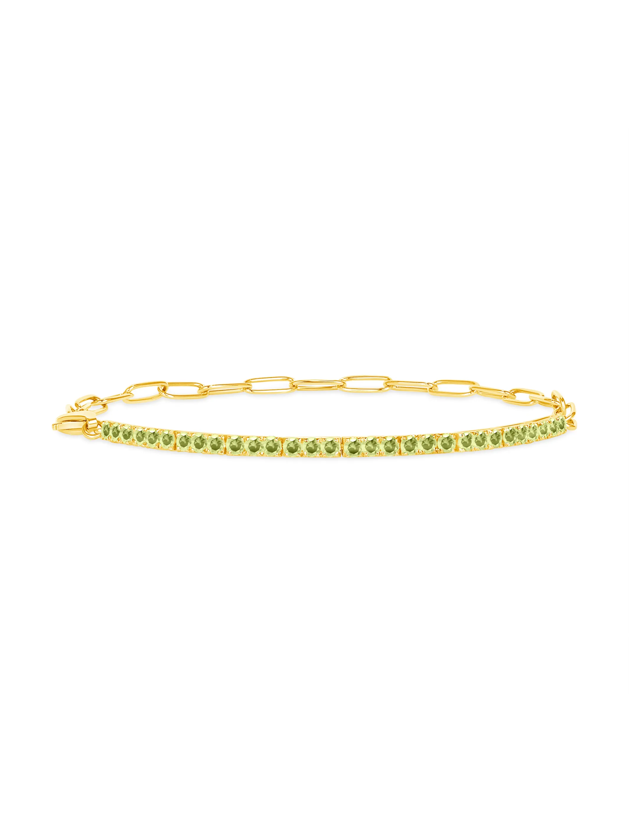 Birthstone Tennis Bracelet - August 14K sold by LeMel