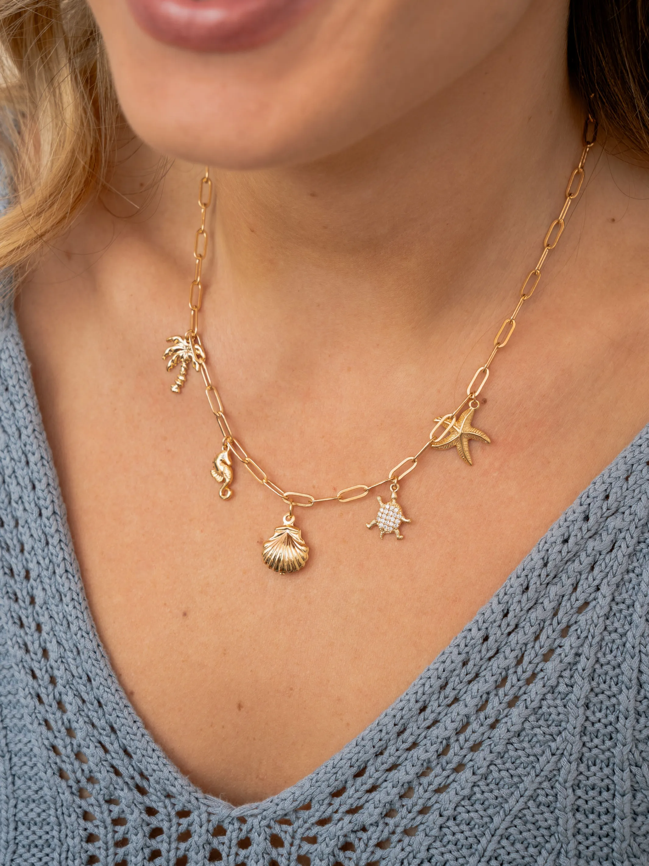 Beach Charm Necklace sold by LeMel product image thumbnail 2