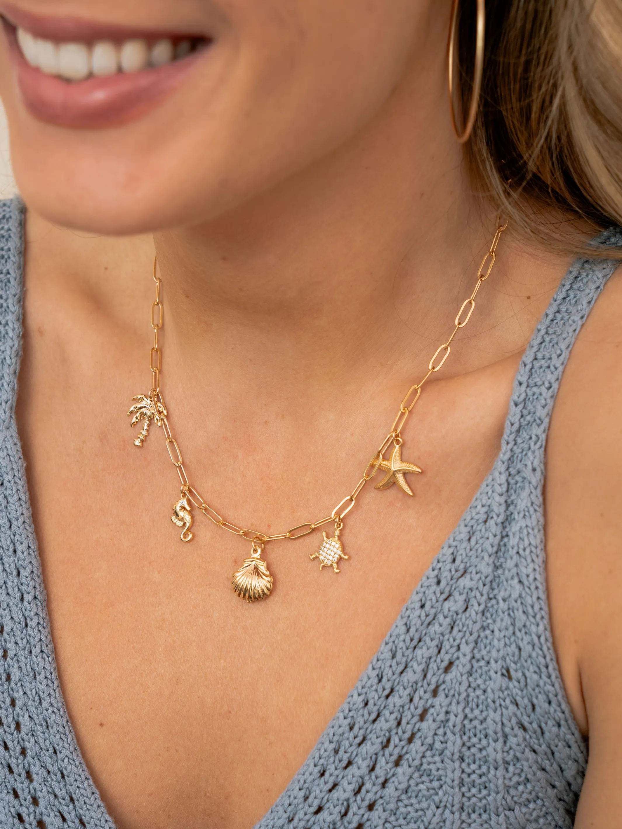 Beach Charm Necklace sold by LeMel
