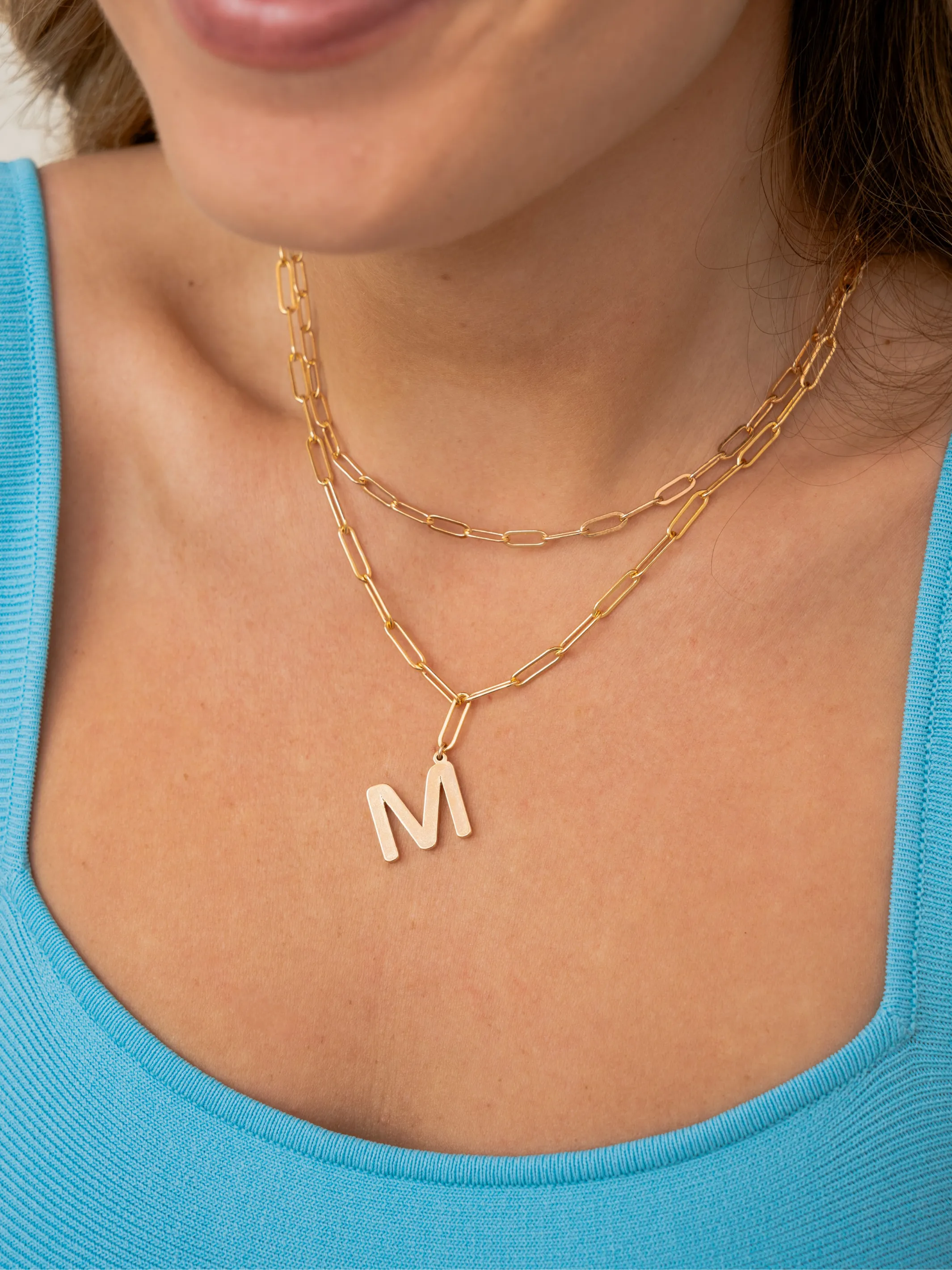 Goldie Initial Pendant Necklace sold by LeMel product image thumbnail 2
