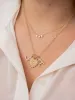 Fluted Heart Pendant Necklace 14K sold by LeMel