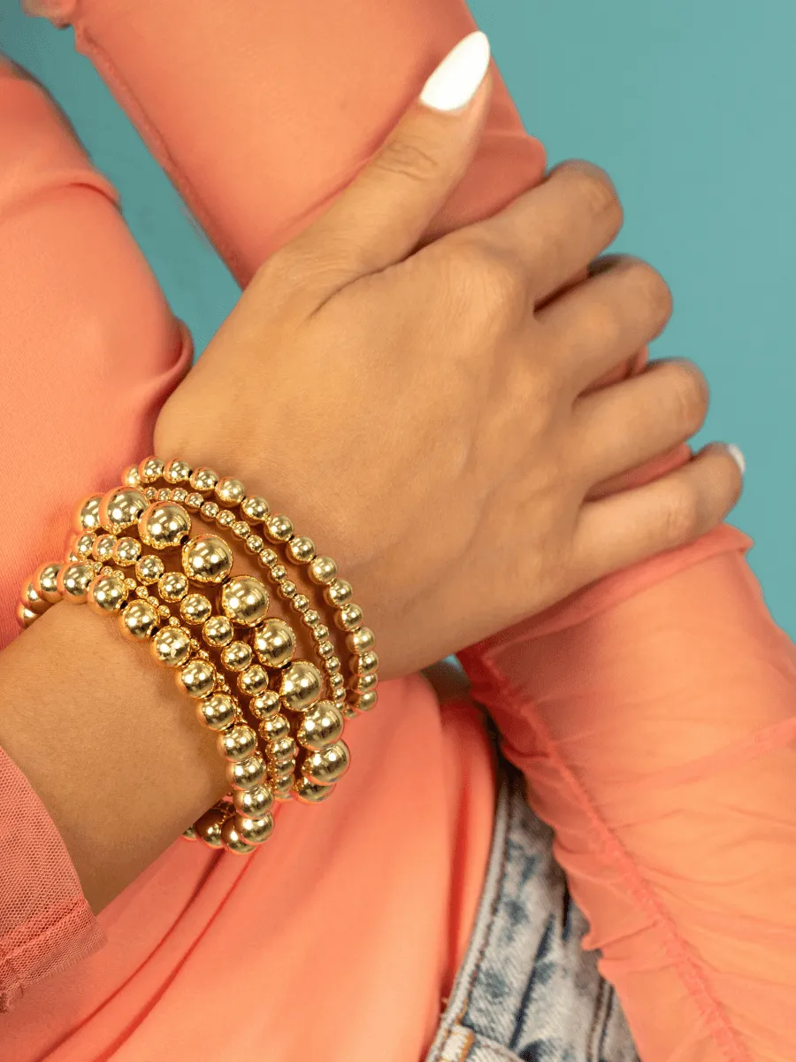 Rose Gold Everyday Stretch Bracelet - 10mm sold by LeMel product image thumbnail 4